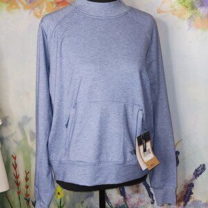 The North Face Relaxed Fit Blue Heather Women's Sweatshirt